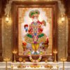 Ghanshyam Maharaj Divine Majesty l 24K Gold l l Acrylic Vertical Wallart