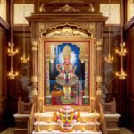 Divine Darshan of Ghanshyam Mahaprabhu l 24K Goldl Acrylic Vertical Wallart