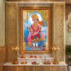 Shree Ghanshyam Maharaj in Divine Childhood Form l 24K Gold l Acrylic Vertical Wallart