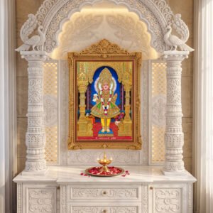 Muli dham Ganshyam mahaprabhu l 24K Gold Acrylic Vertical Wallart