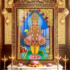 Lord Swaminarayan Royal Golden Mandir in Maninagar  l 24K Gold Acrylic Vertical Wallart
